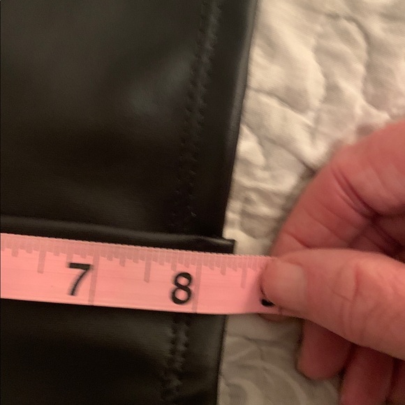 Simlu Black Bodycon Faux Leather Pencil Skirt - Picture 10 of 10